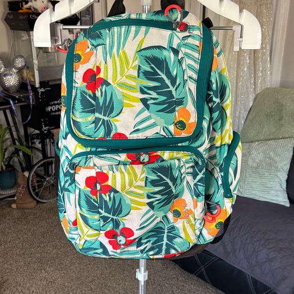 Embark Other - Embark Jartop Elite Backpack in a teal tropical floral print.